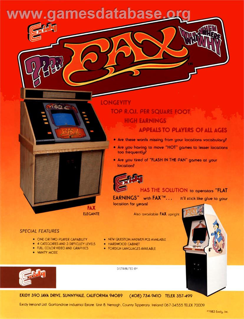Fax - Commodore 64 - Artwork - Advert