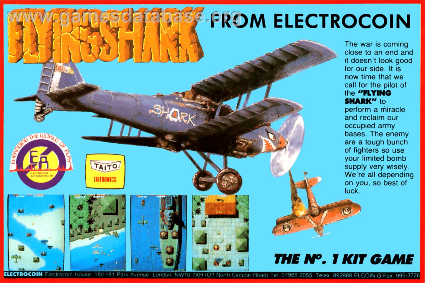 Flyin' Shark - Arcade - Artwork - Advert