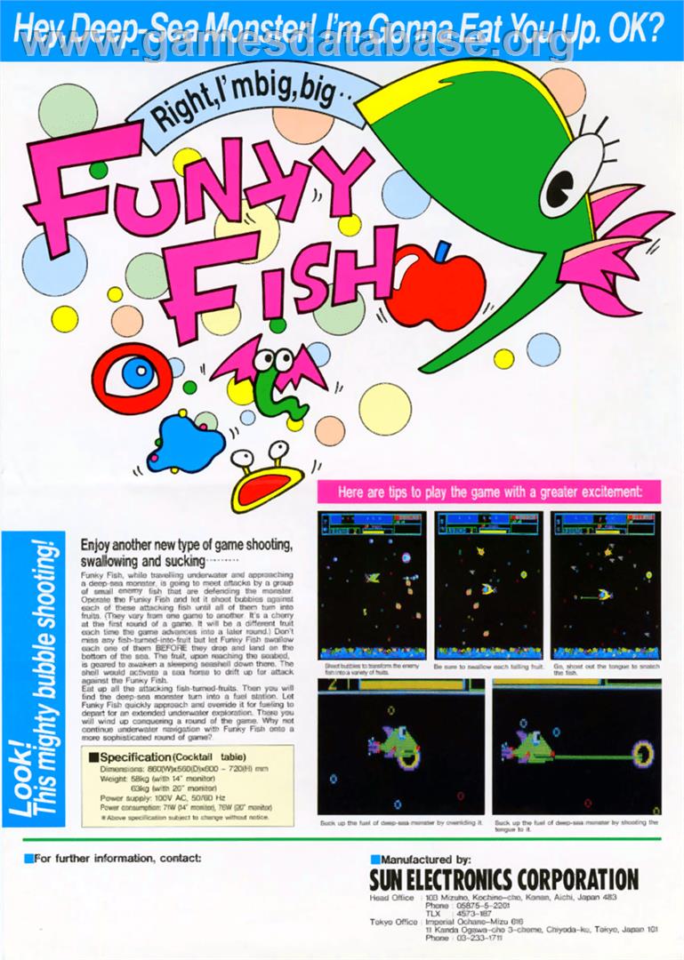 Funky Fish - Emerson Arcadia 2001 - Artwork - Advert