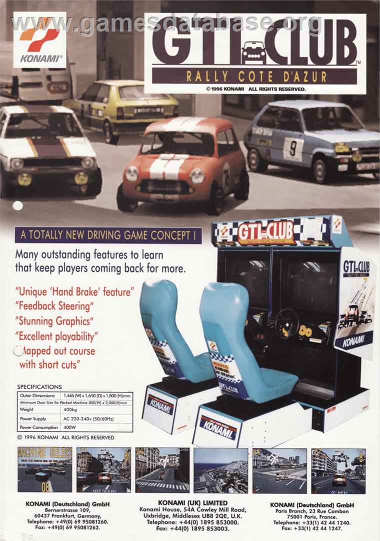 GTI Club - Arcade - Artwork - Advert