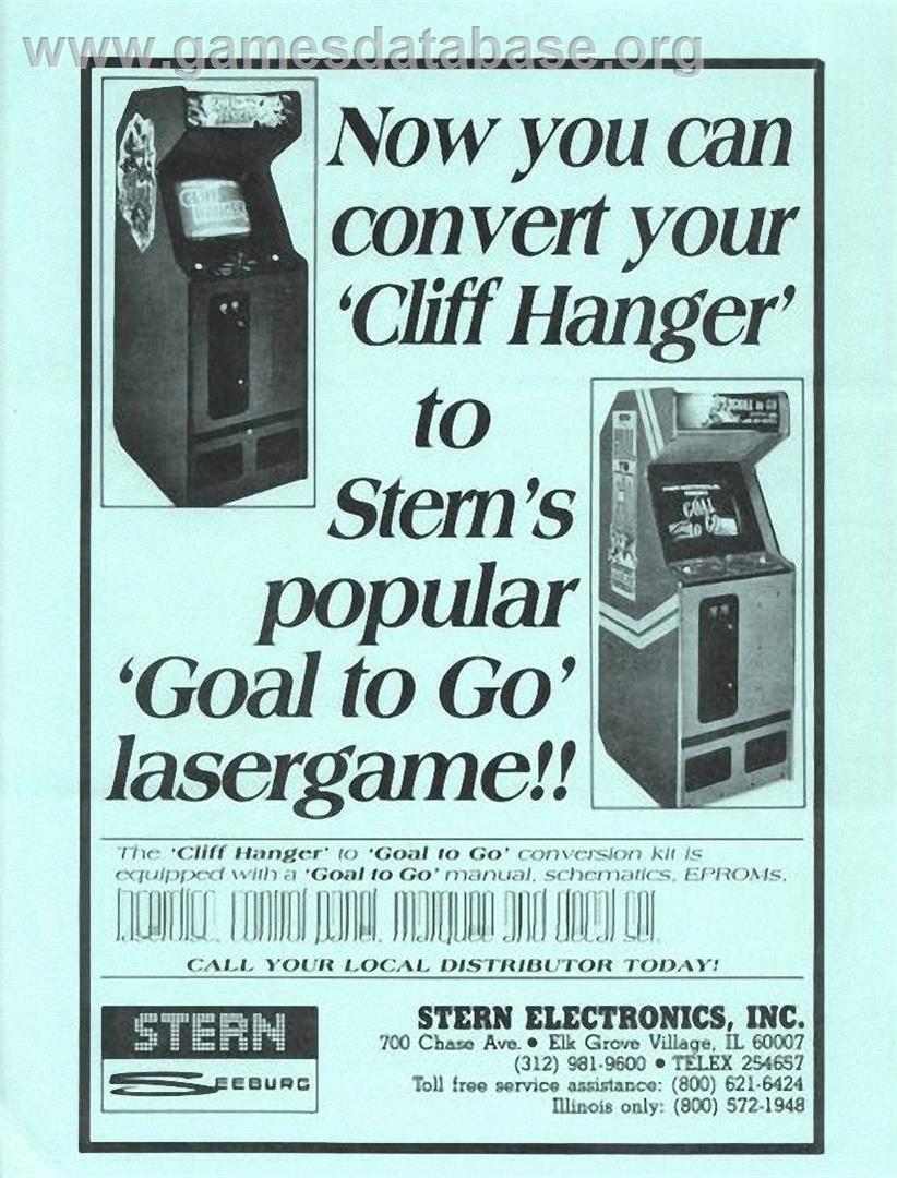 Goal To Go - Arcade - Artwork - Advert