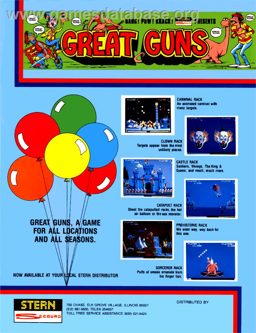 Great Guns - Arcade - Artwork - Advert