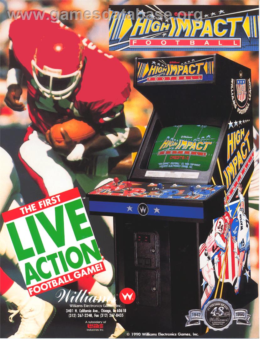 High Impact Football - Arcade - Artwork - Advert