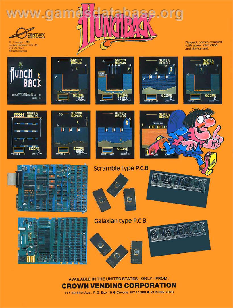 Hunchback - Sinclair ZX Spectrum - Artwork - Advert