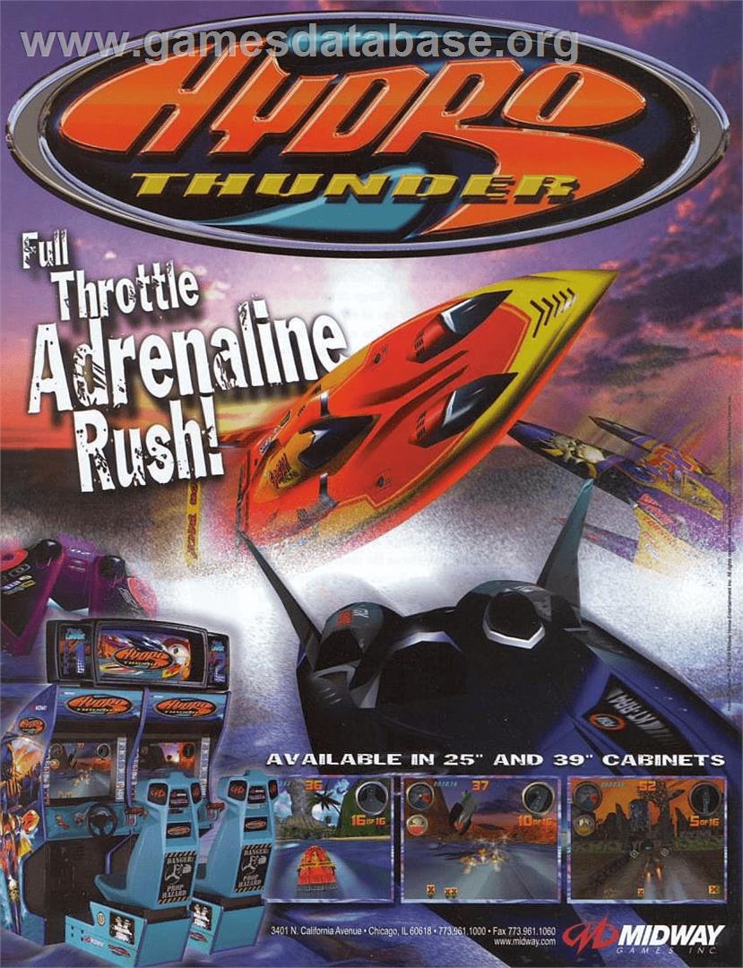 Hydro Thunder - Arcade - Artwork - Advert