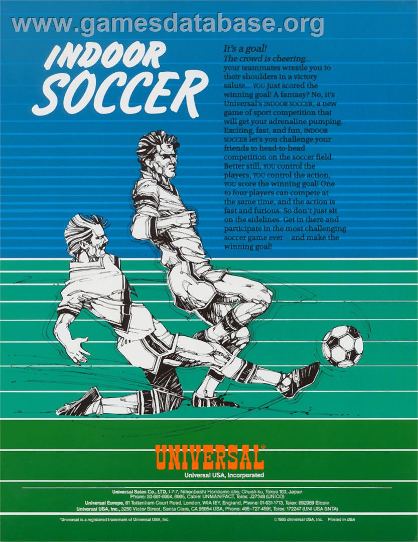 Indoor Soccer - Sinclair ZX Spectrum - Artwork - Advert