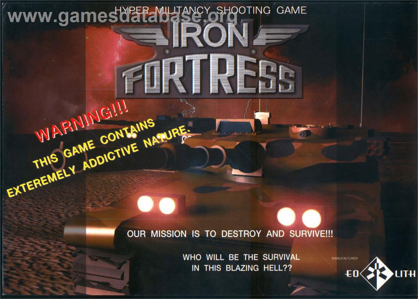 Iron Fortress - Arcade - Artwork - Advert
