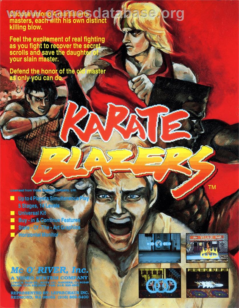 Karate Blazers - Arcade - Artwork - Advert