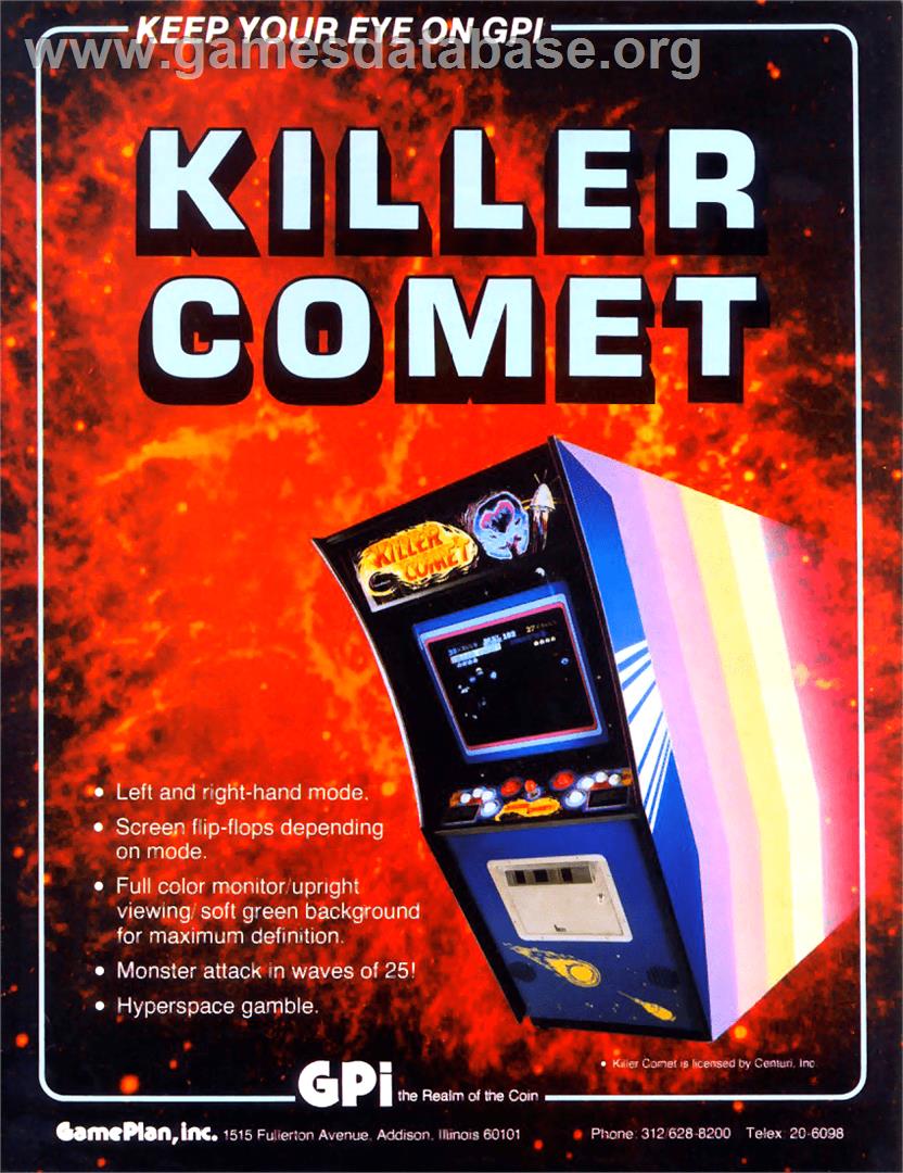 Killer Comet - Arcade - Artwork - Advert