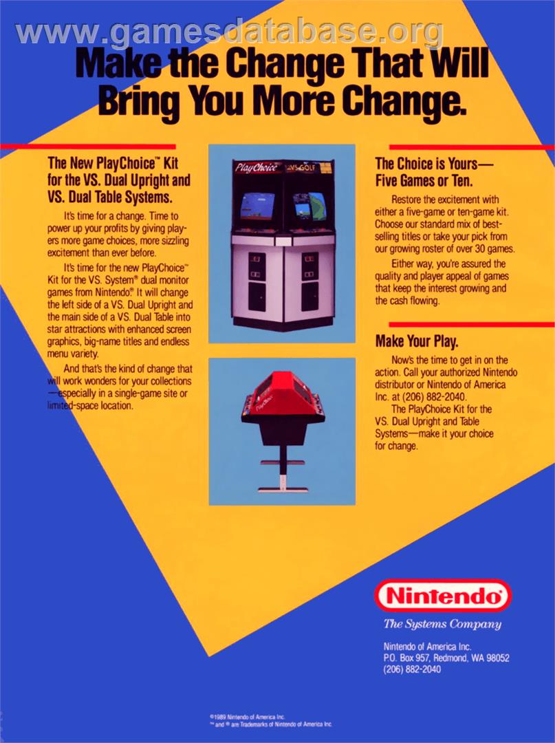 Kung Fu - Nintendo Arcade Systems - Artwork - Advert
