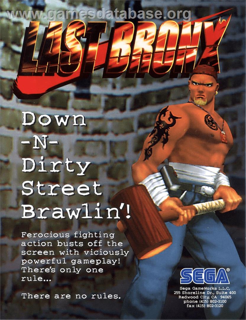 Last Bronx - Arcade - Artwork - Advert