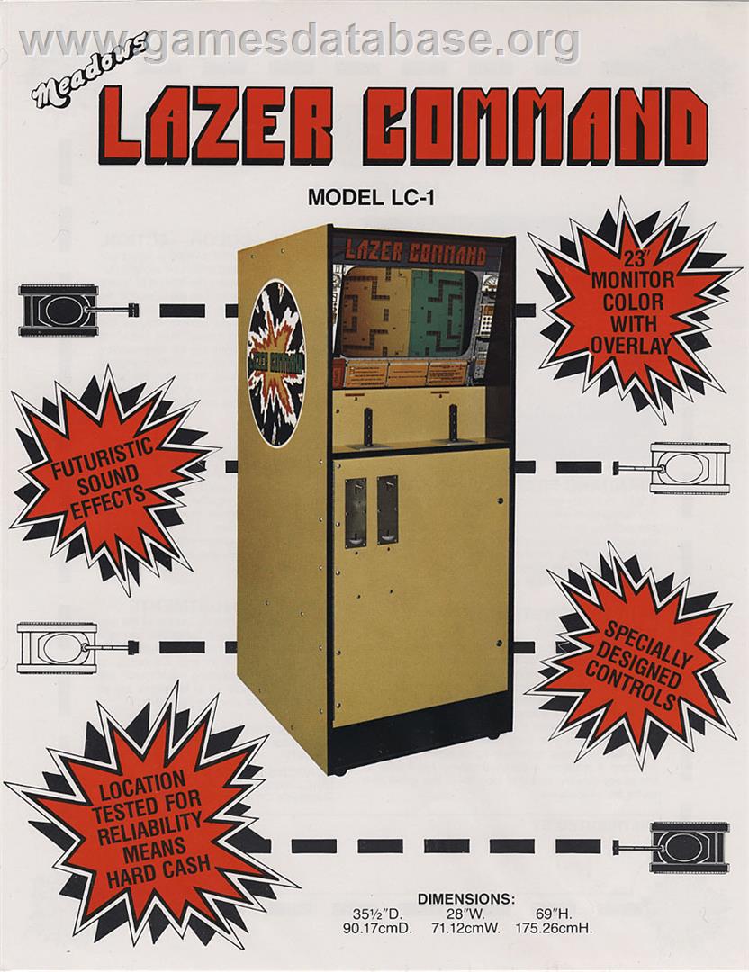 Lazer Command - Arcade - Artwork - Advert