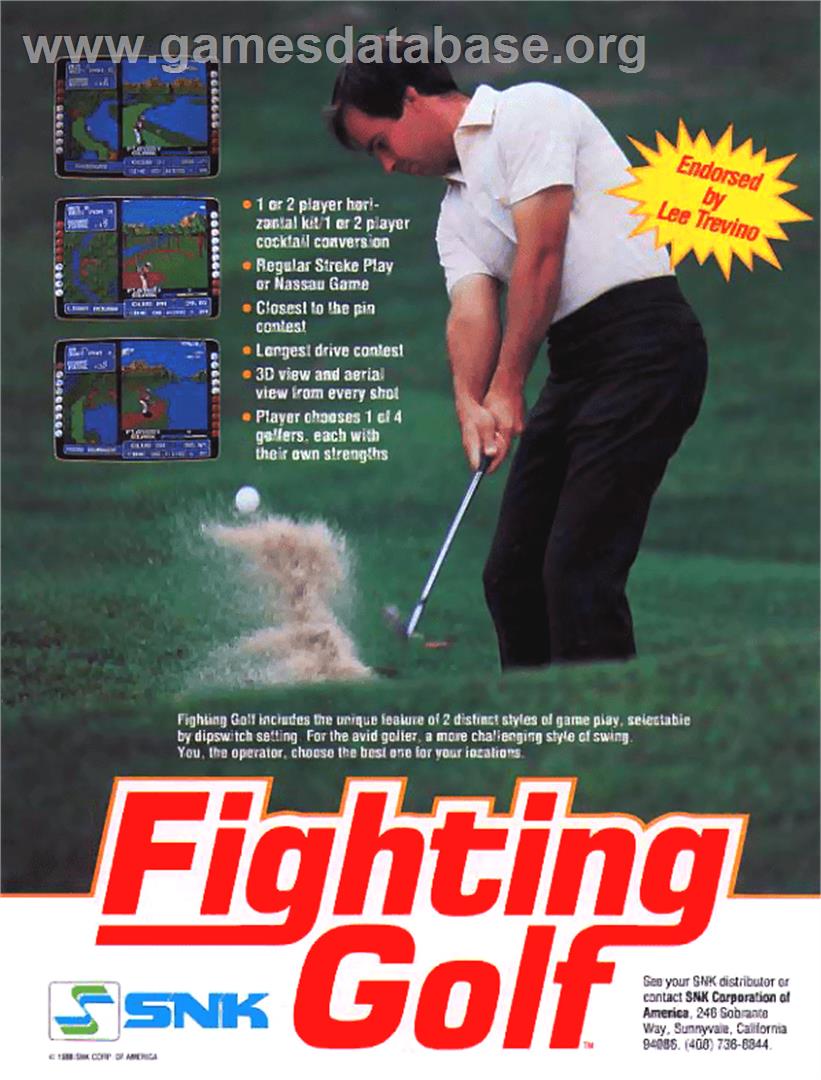 Lee Trevino's Fighting Golf - Arcade - Artwork - Advert