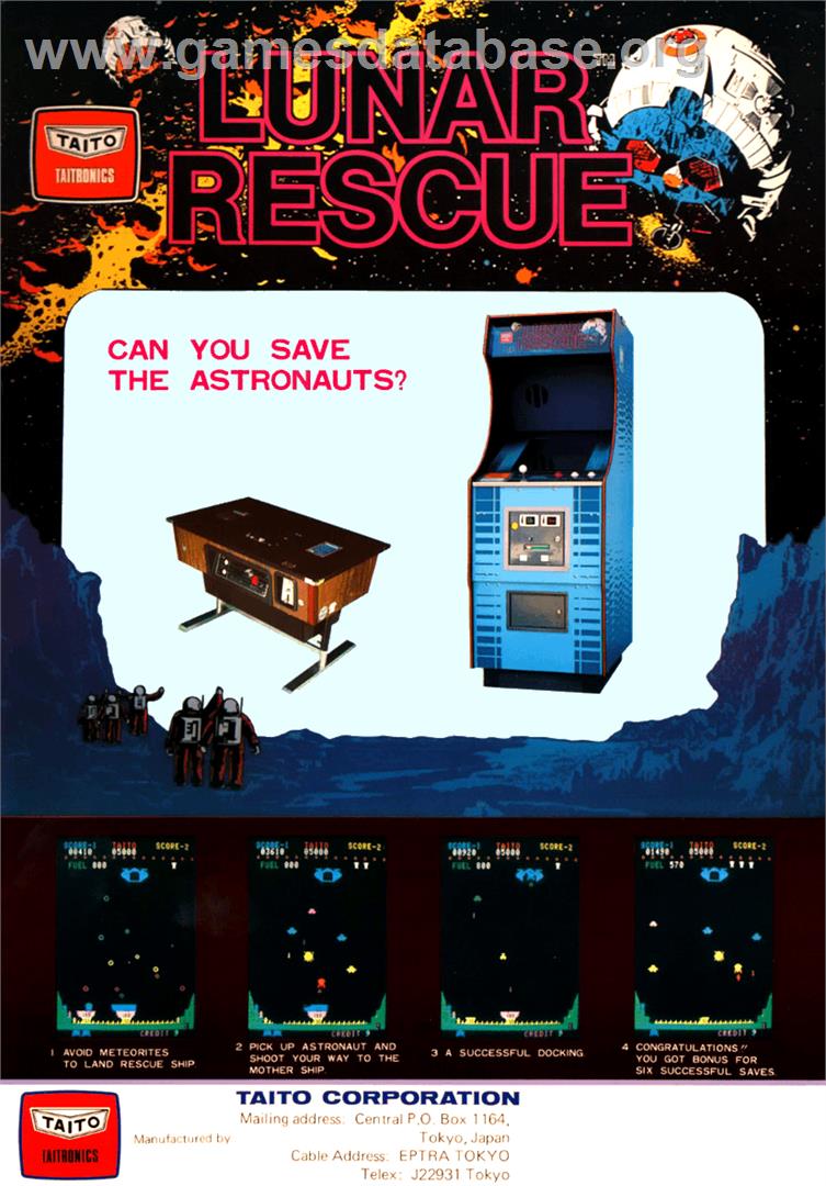 Lunar Rescue - Arcade - Artwork - Advert