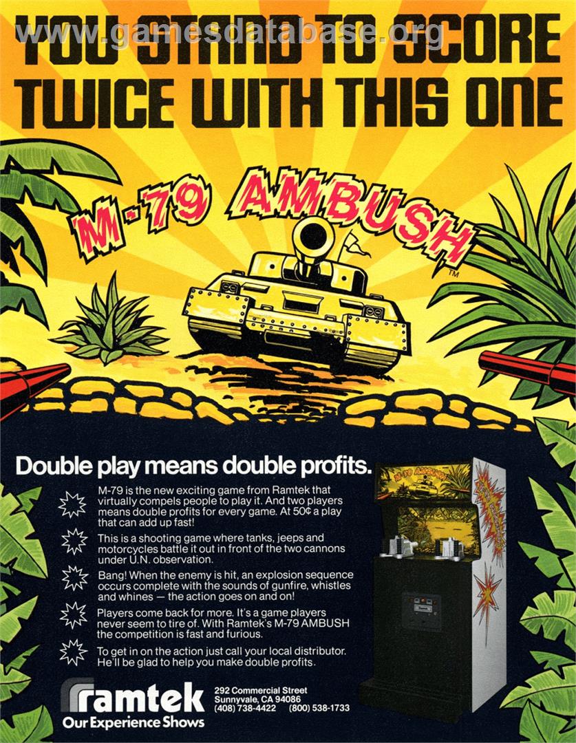 M-79 Ambush - Arcade - Artwork - Advert