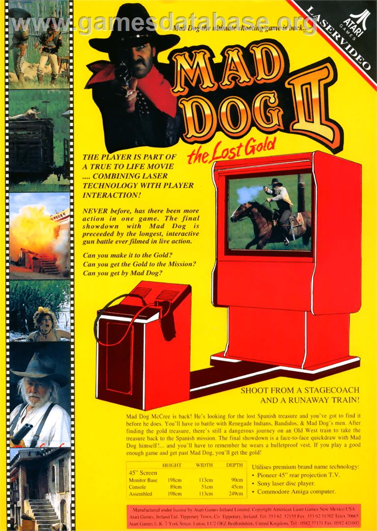 Mad Dog II: The Lost Gold v2.04 - Sega CD - Artwork - Advert