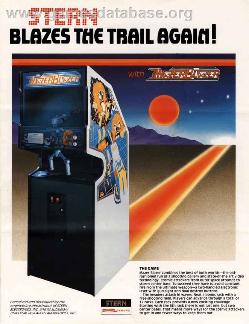 Mazer Blazer - Arcade - Artwork - Advert