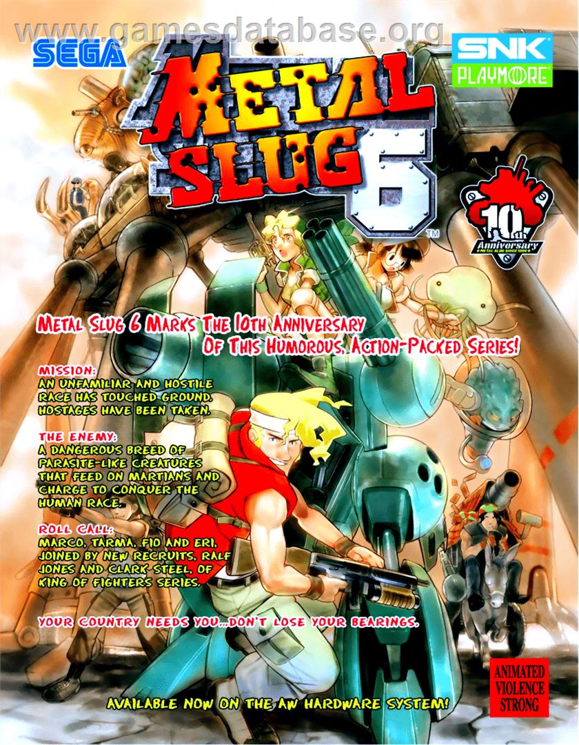 Metal Slug 6 - Arcade - Artwork - Advert