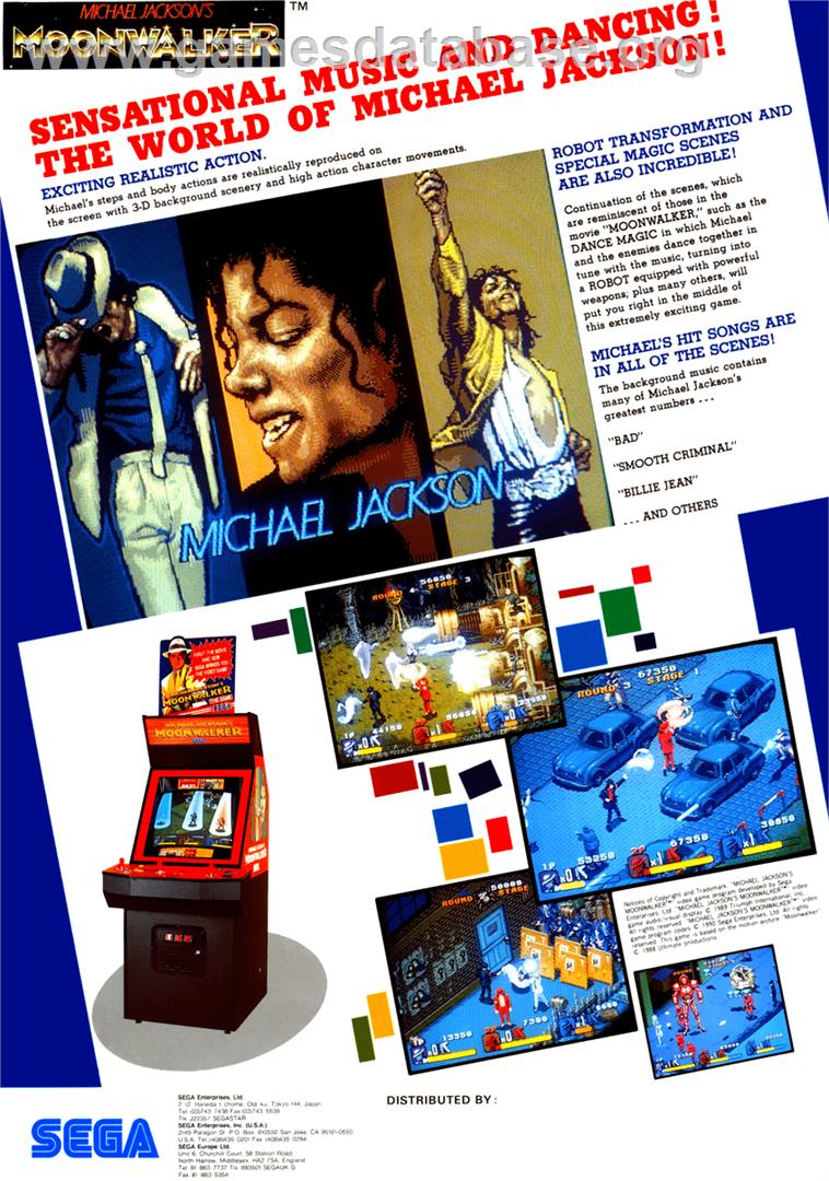 Michael Jackson's Moonwalker - Sega Nomad - Artwork - Advert