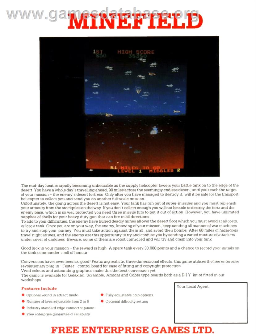 Minefield - Acorn Atom - Artwork - Advert