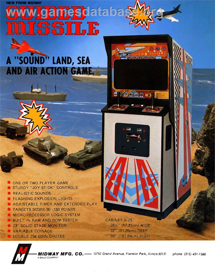 Missile X / Guided Missile - Arcade - Artwork - Advert