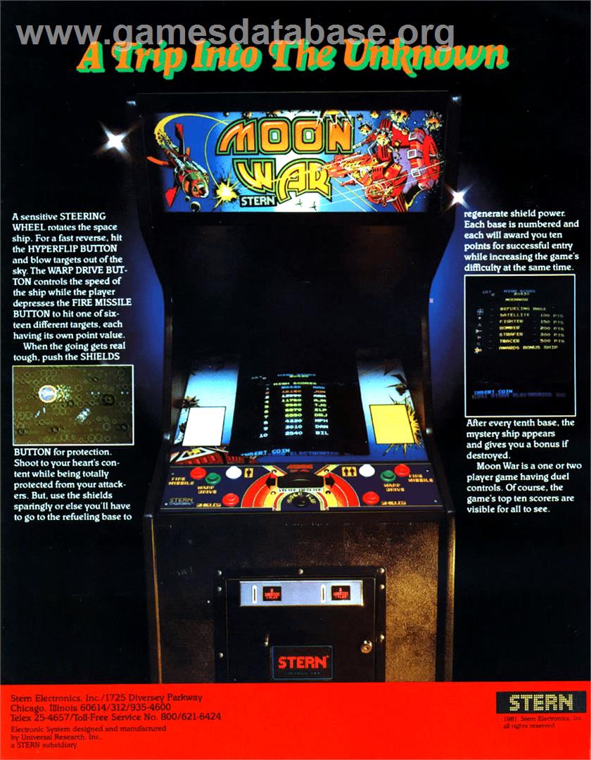 Moon War - Arcade - Artwork - Advert