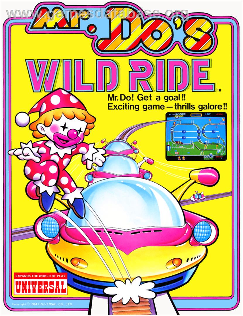 Mr. Do's Wild Ride - Arcade - Artwork - Advert