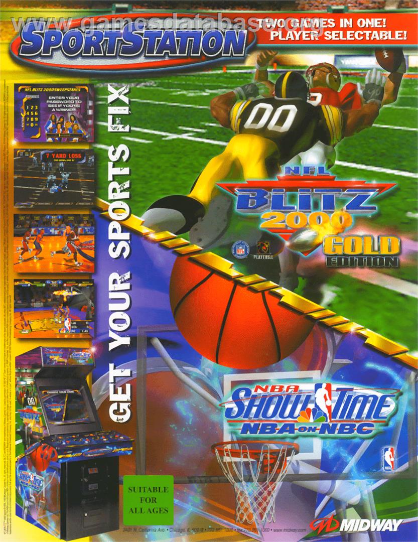 NFL Blitz 2000 Gold Edition - Arcade - Artwork - Advert