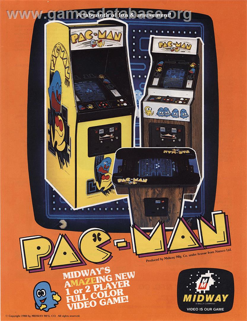Pac-Man - Arcade - Artwork - Advert