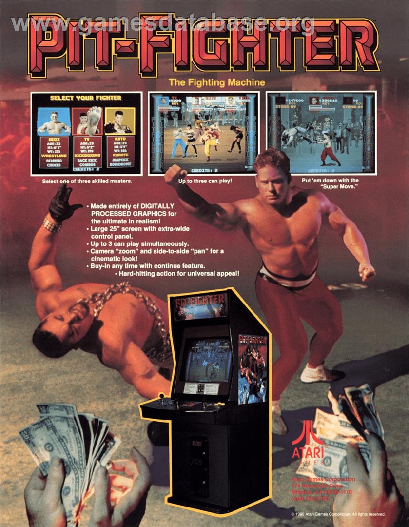 Pit Fighter - Sega Nomad - Artwork - Advert