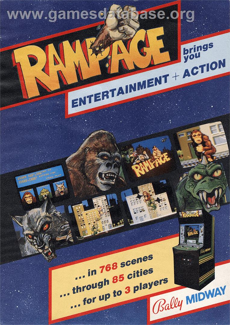 Rampage - Arcade - Artwork - Advert
