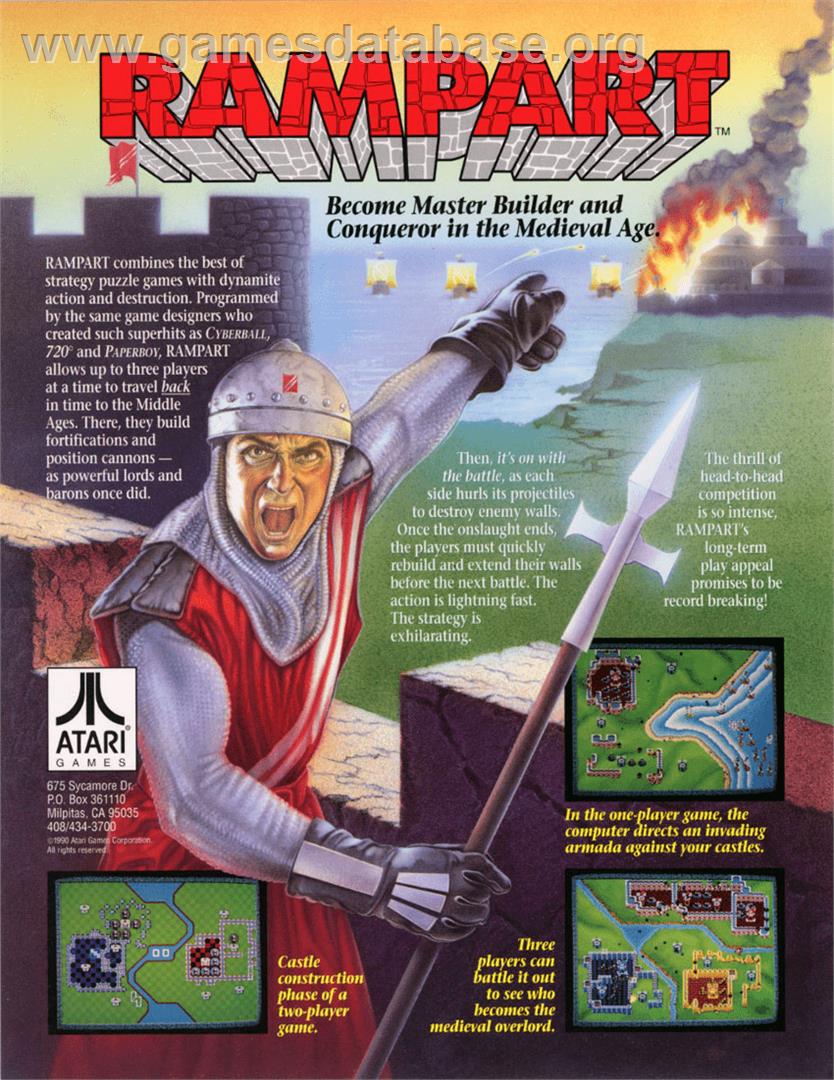 Rampart - Arcade - Artwork - Advert