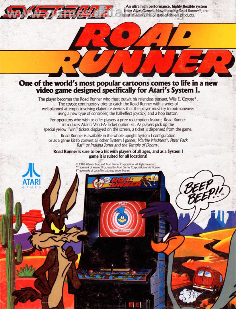 Road Runner - Tangerine Oric - Artwork - Advert