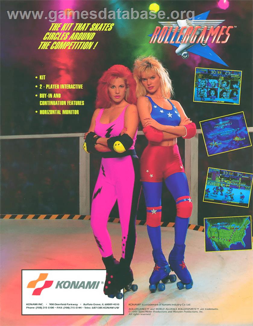 Rollergames - Arcade - Artwork - Advert