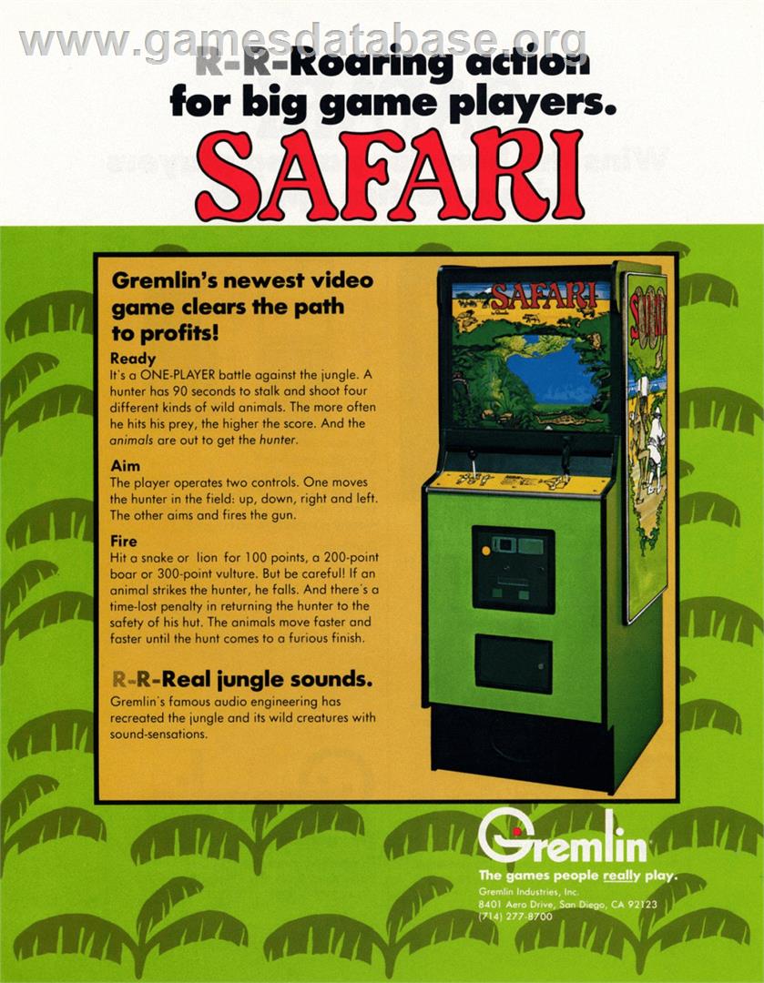 Safari - Arcade - Artwork - Advert