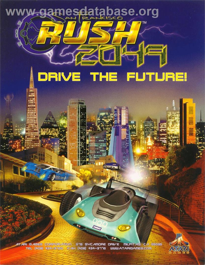 San Francisco Rush 2049 - Arcade - Artwork - Advert