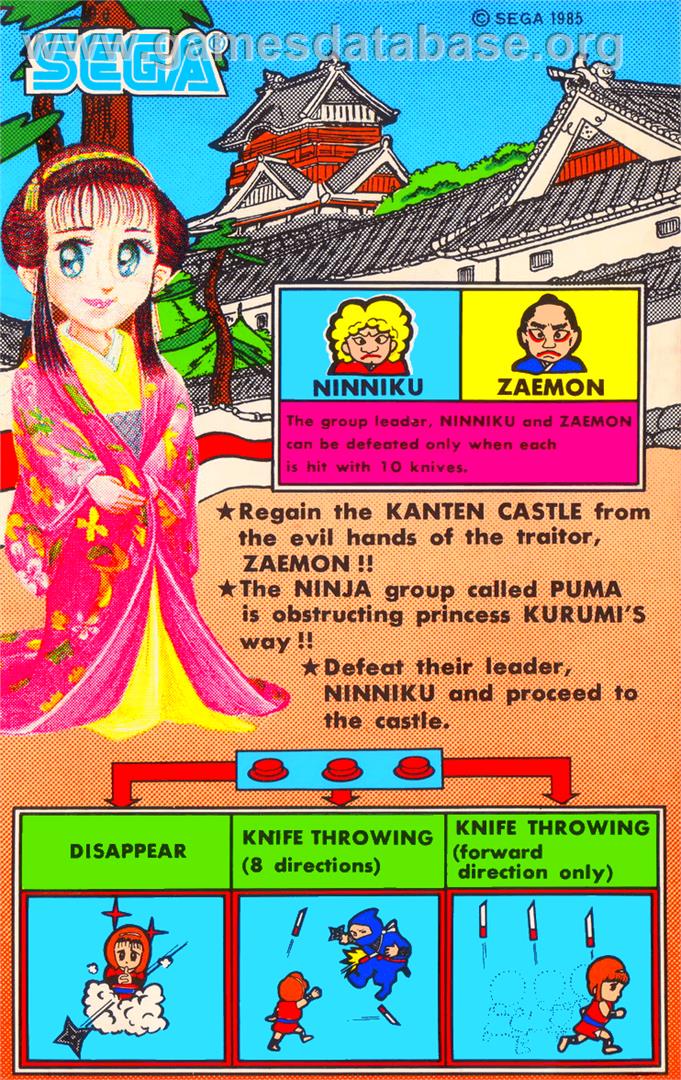 Sega Ninja - Arcade - Artwork - Advert