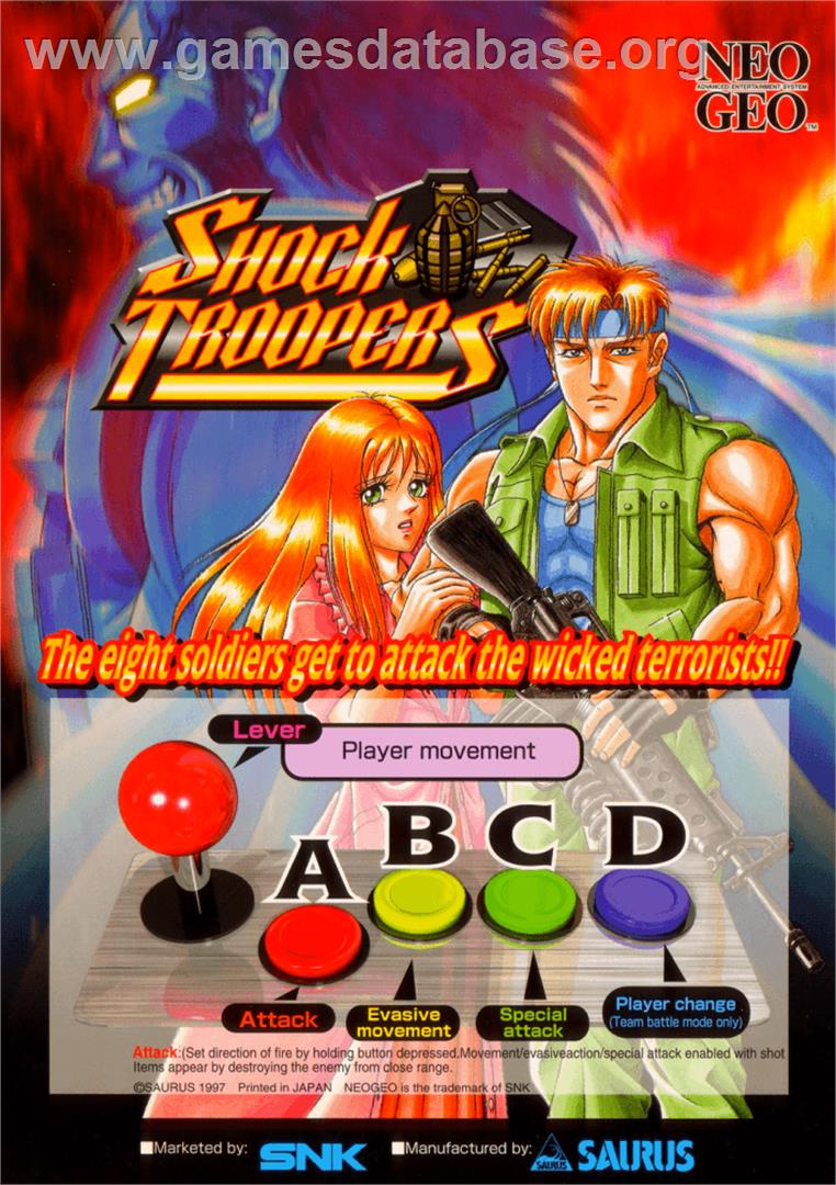 Shock Troopers - SNK Neo-Geo AES - Artwork - Advert