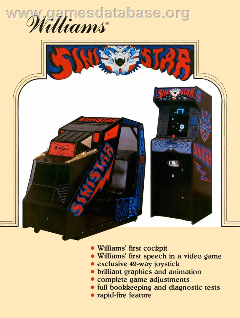 Sinistar - Arcade - Artwork - Advert