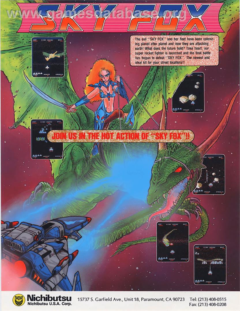Sky Fox - Atari ST - Artwork - Advert