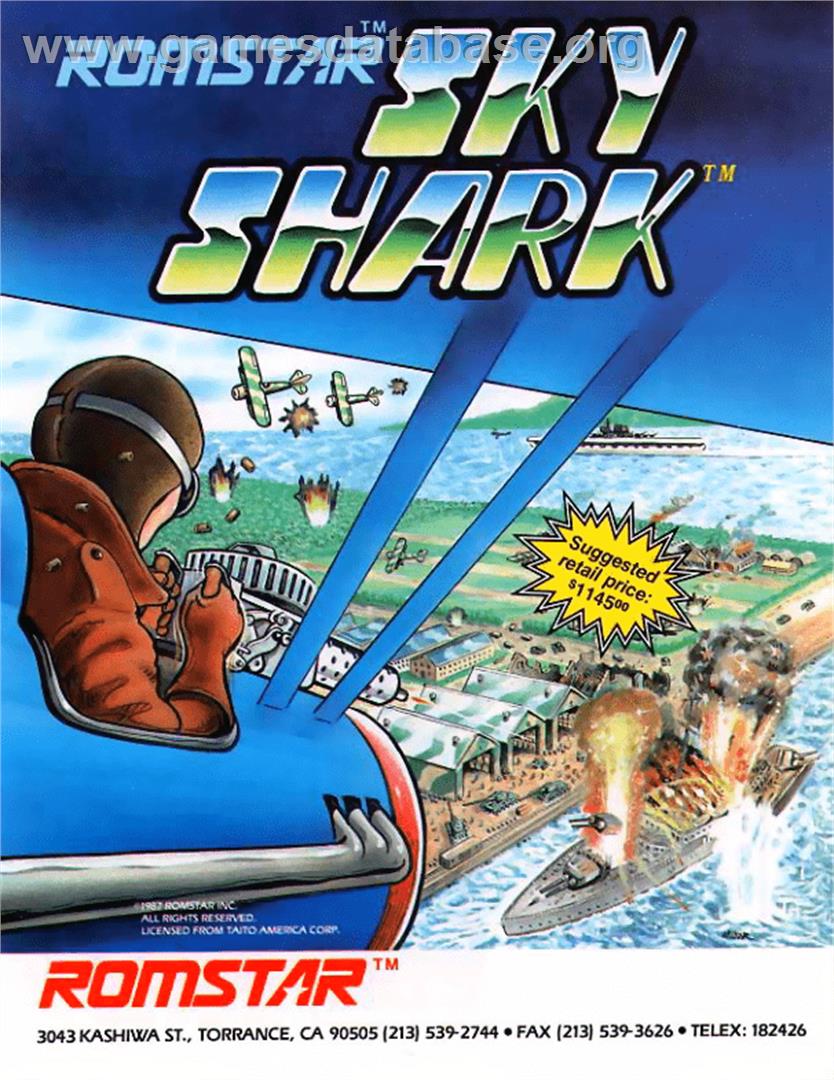 Sky Shark - Arcade - Artwork - Advert