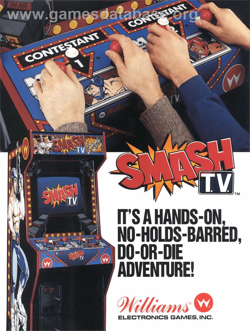 Smash T.V. - Arcade - Artwork - Advert