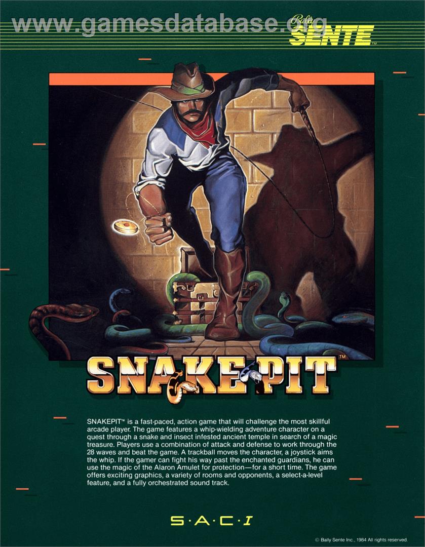 Snake Pit - Arcade - Artwork - Advert