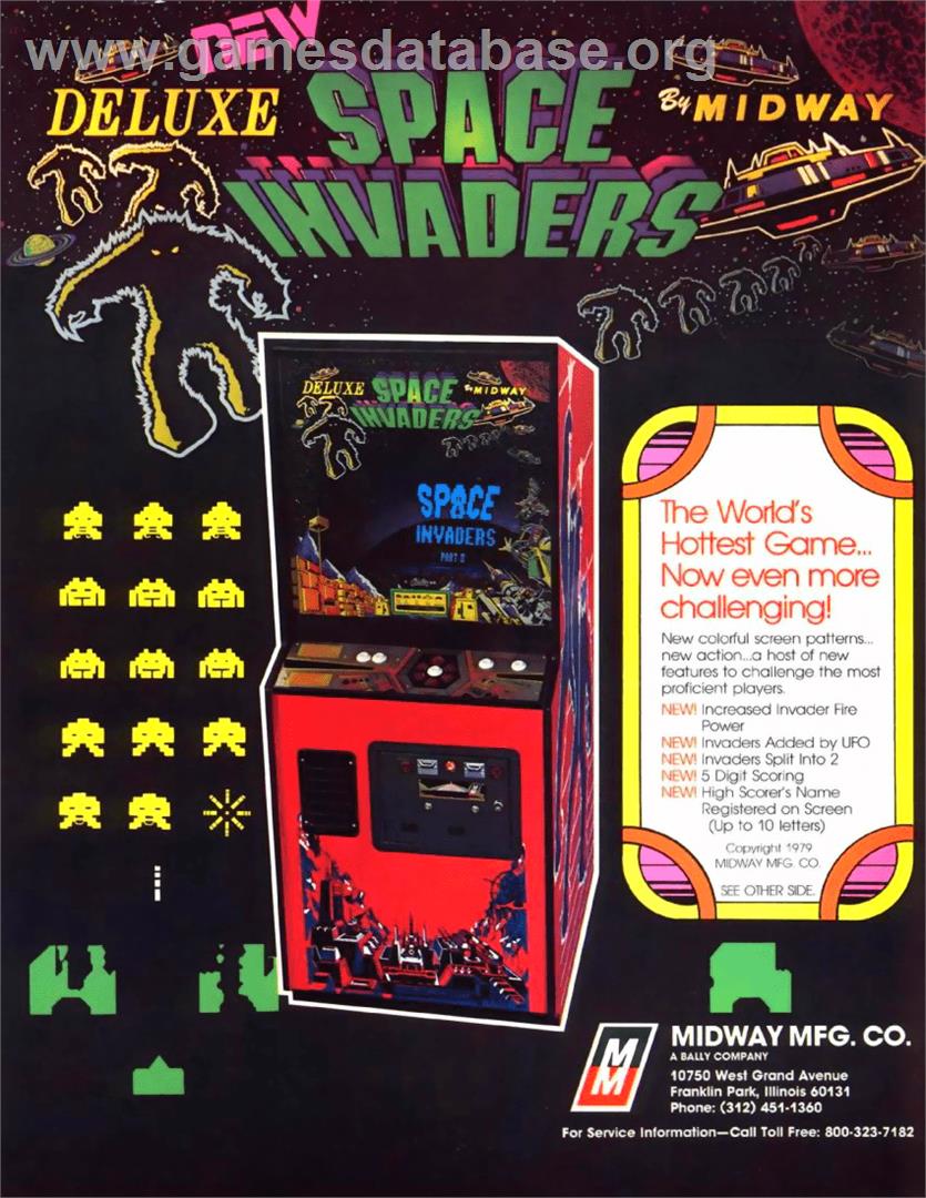 Space Invaders Deluxe - Arcade - Artwork - Advert