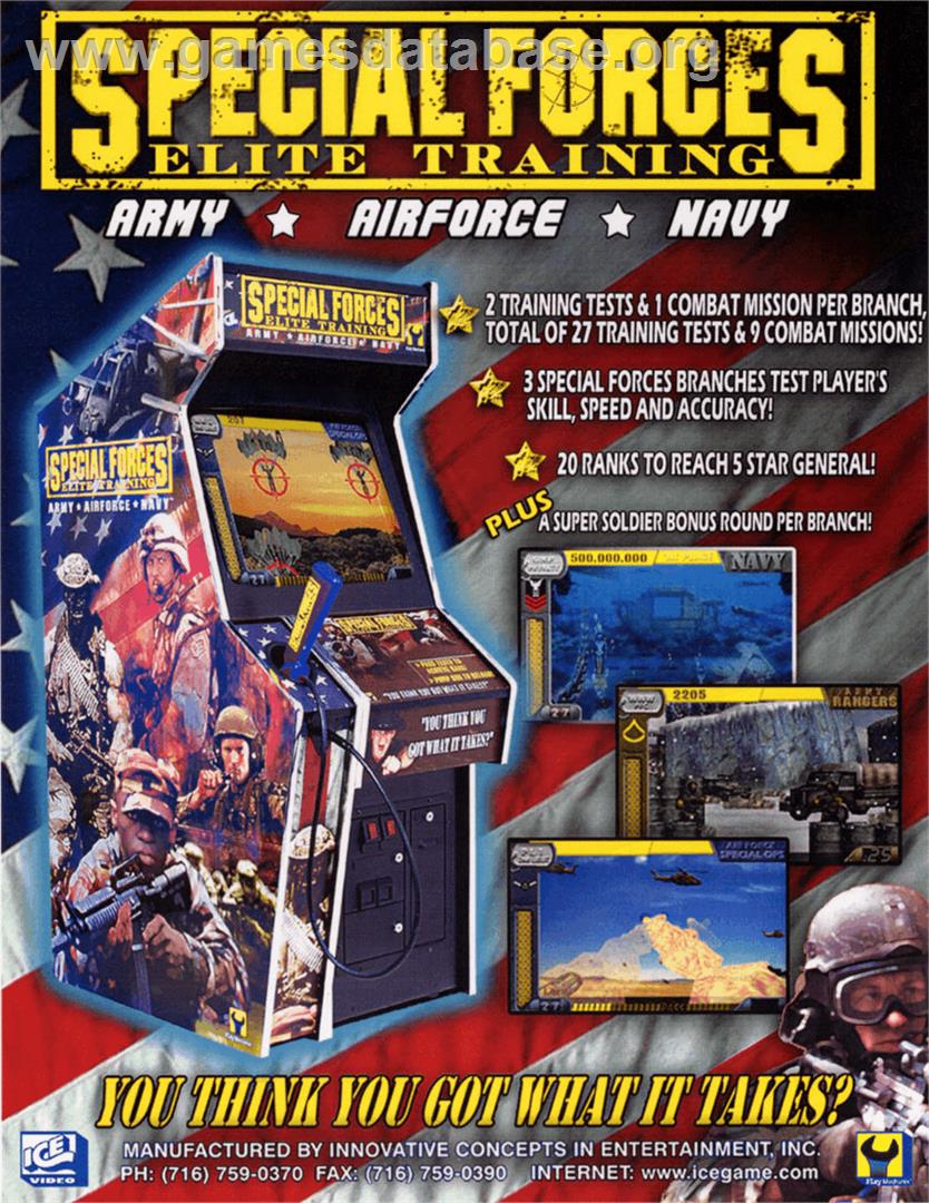 Special Forces Elite Training - Arcade - Artwork - Advert