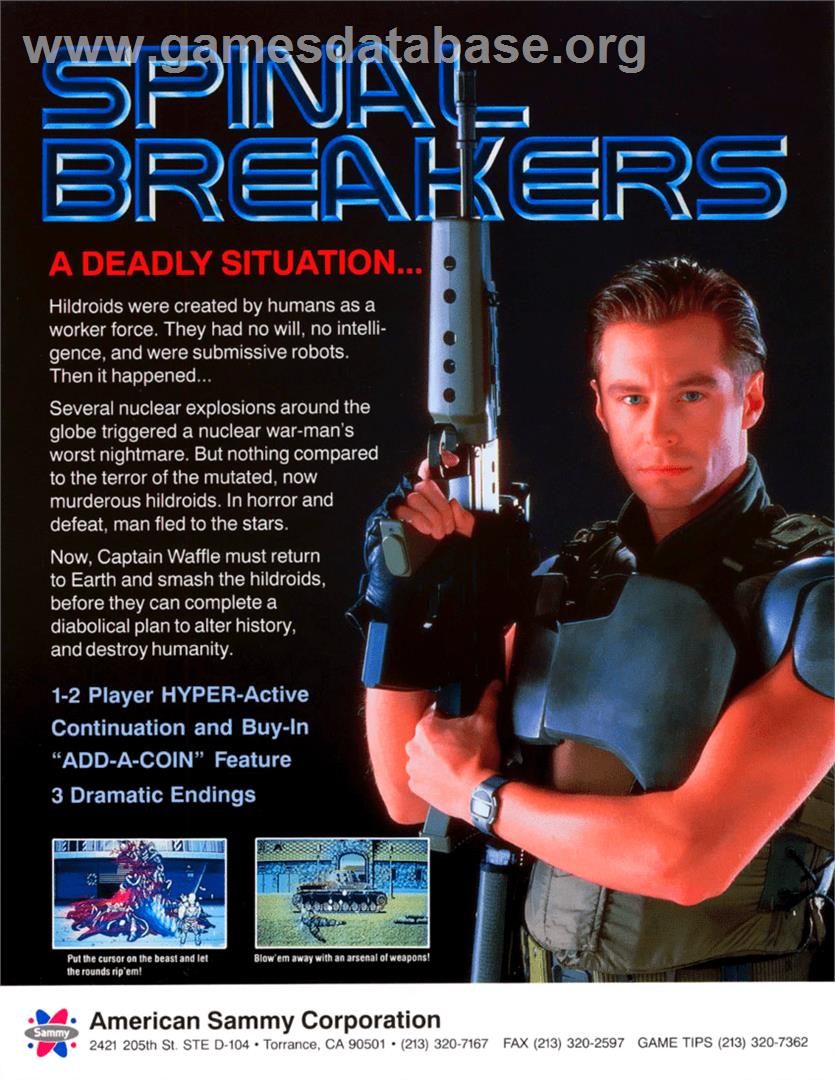 Spinal Breakers - Arcade - Artwork - Advert