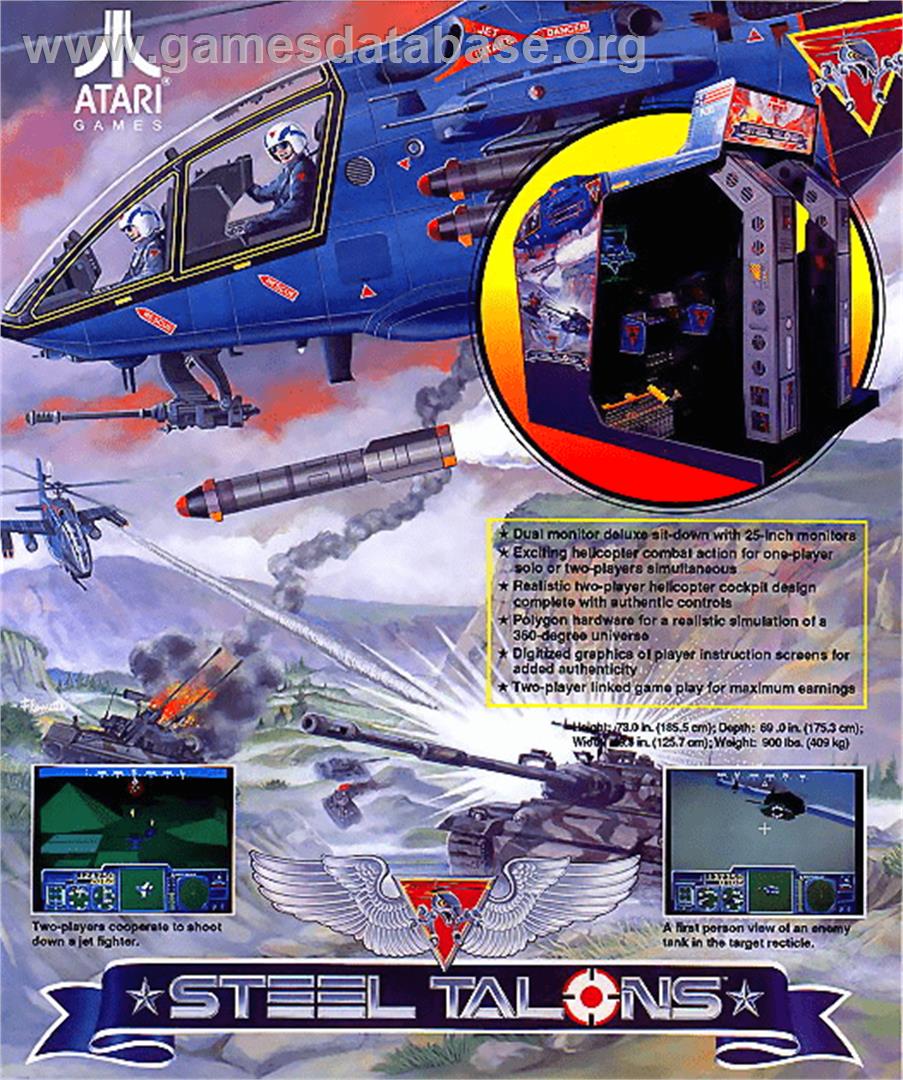 Steel Talons - Arcade - Artwork - Advert