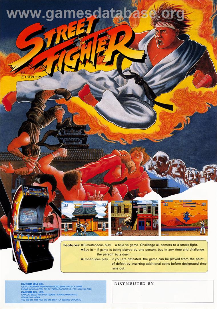 Street Fighter - Arcade - Artwork - Advert