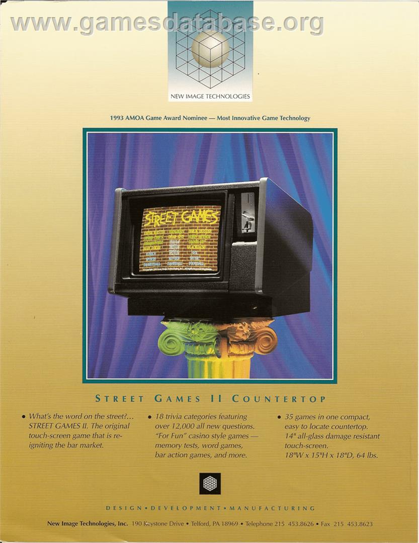 Street Games - Arcade - Artwork - Advert