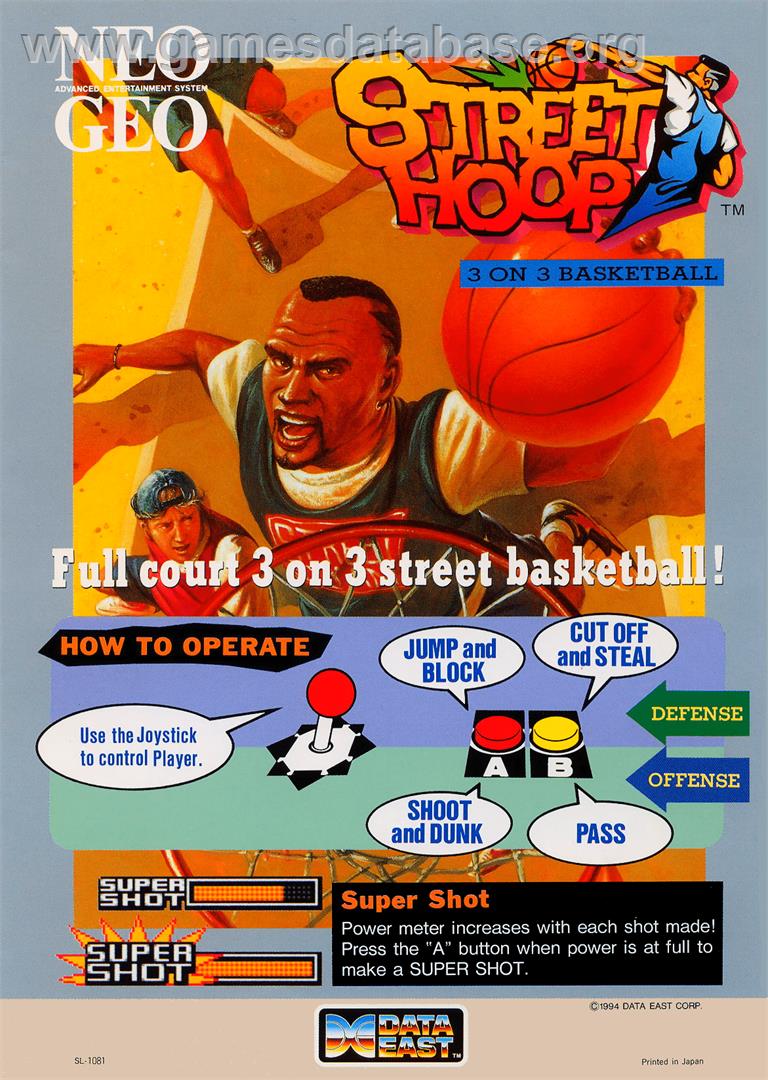 Street Hoop / Street Slam / Dunk Dream - Arcade - Artwork - Advert